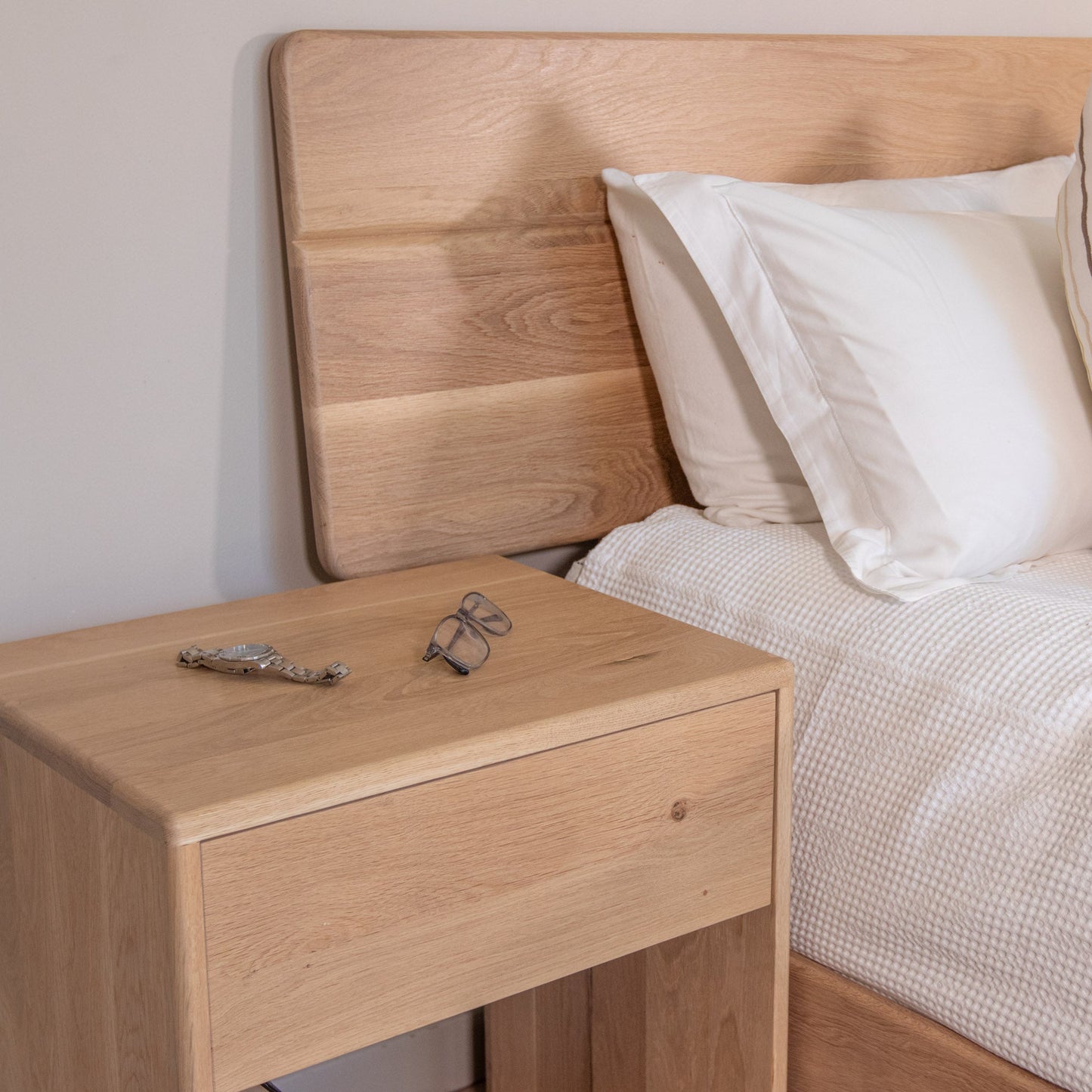 Blue Crane Bedside Pedestals